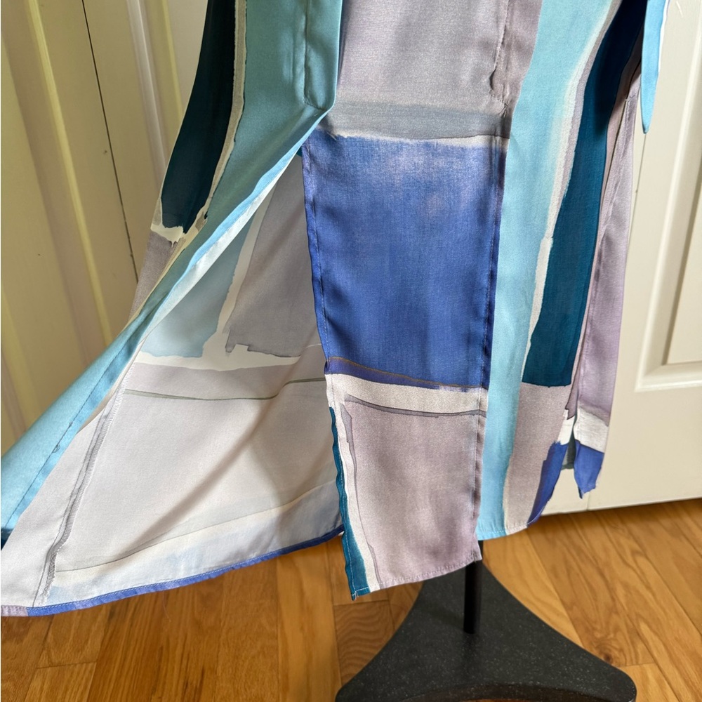 TRUCCO Multicolor Silk Pencil Skirt 6 EUC - Picture 3 of 7
